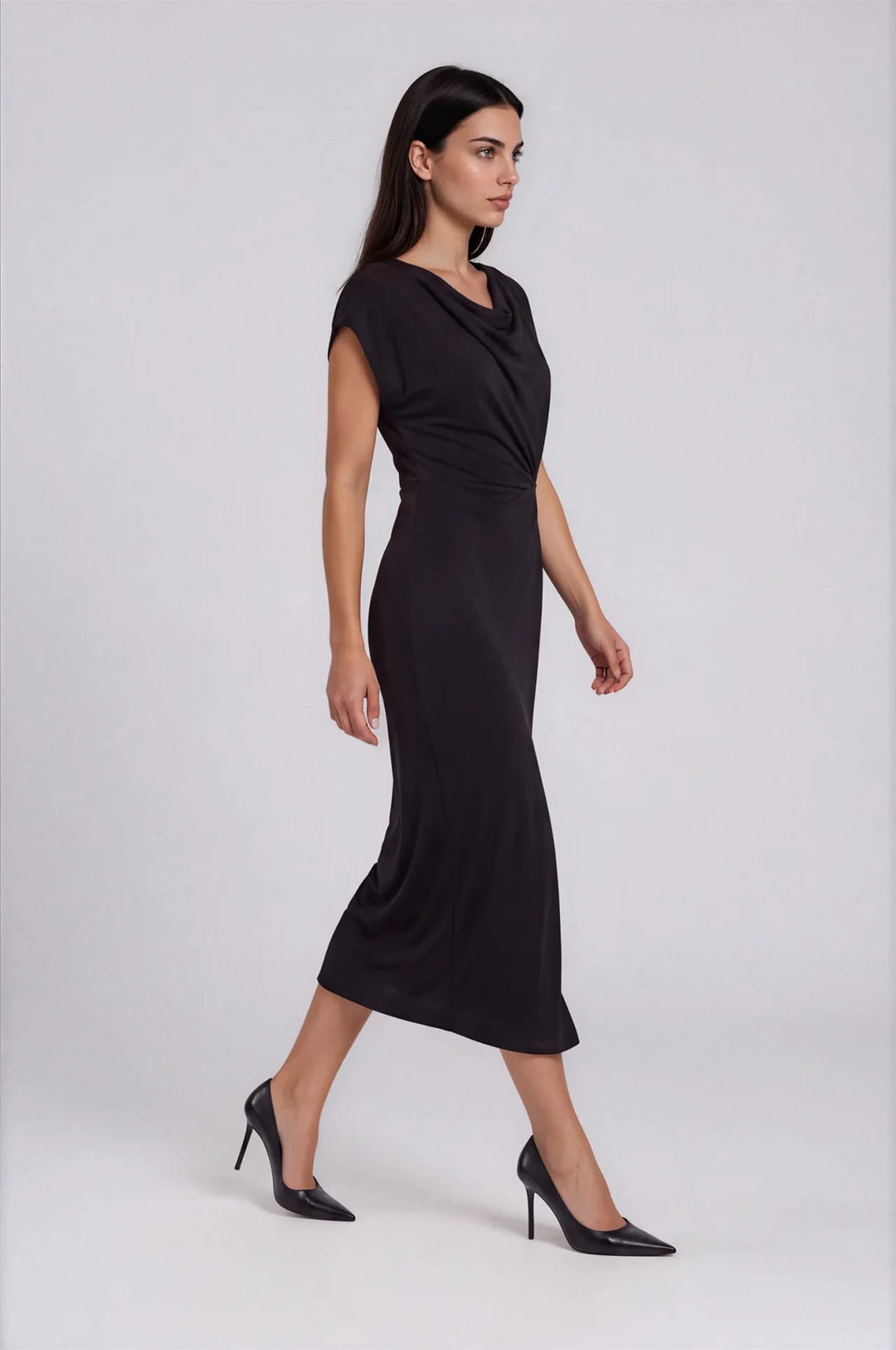 REFINED HARVEST DRESS (NOIR) - PURE & SIMPLE