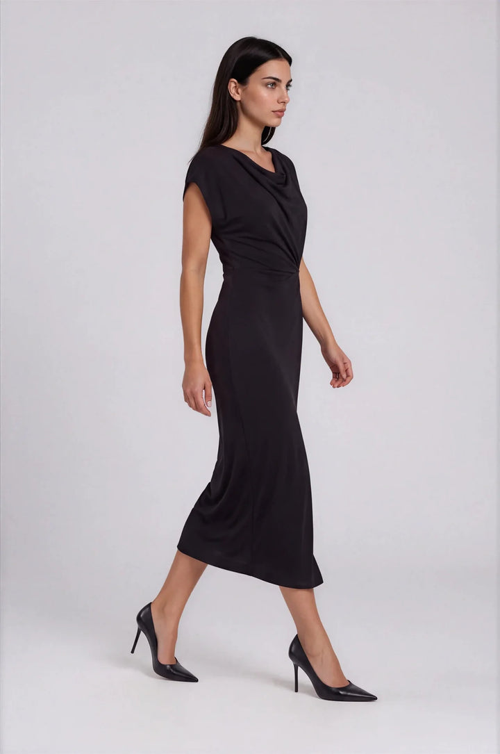 REFINED HARVEST DRESS (NOIR) - PURE & SIMPLE