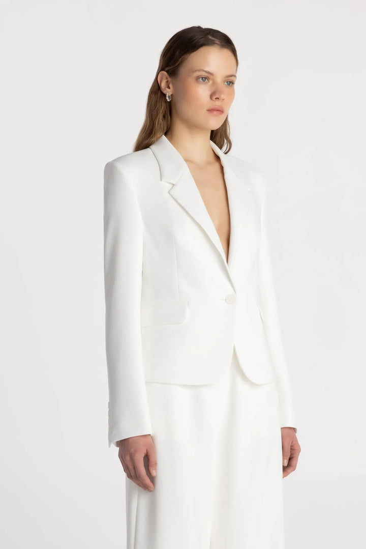 THE ANDEE BLAZER (SOFT ECRU) - PURE & SIMPLE