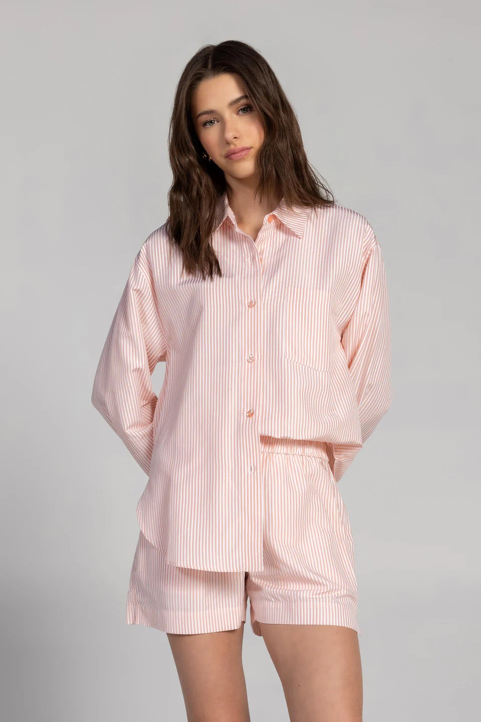 AMALFI SHIRT (PEACH BELLINI) - PURE & SIMPLE