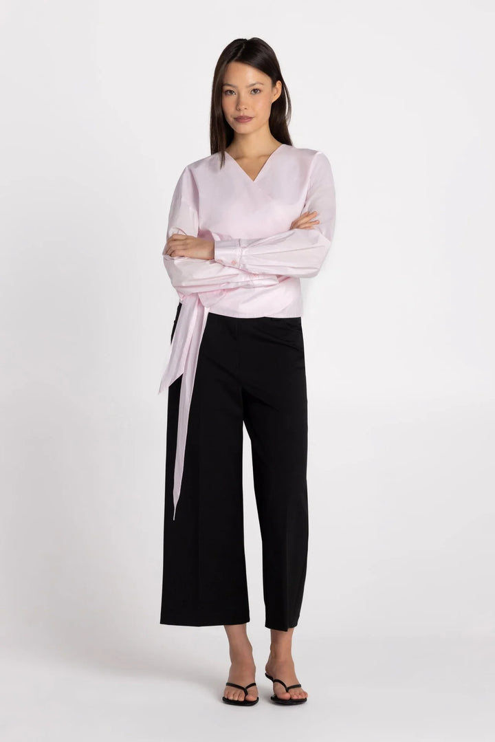 THE PENELOPE WRAP SHIRT (BLUSH) - PURE & SIMPLE