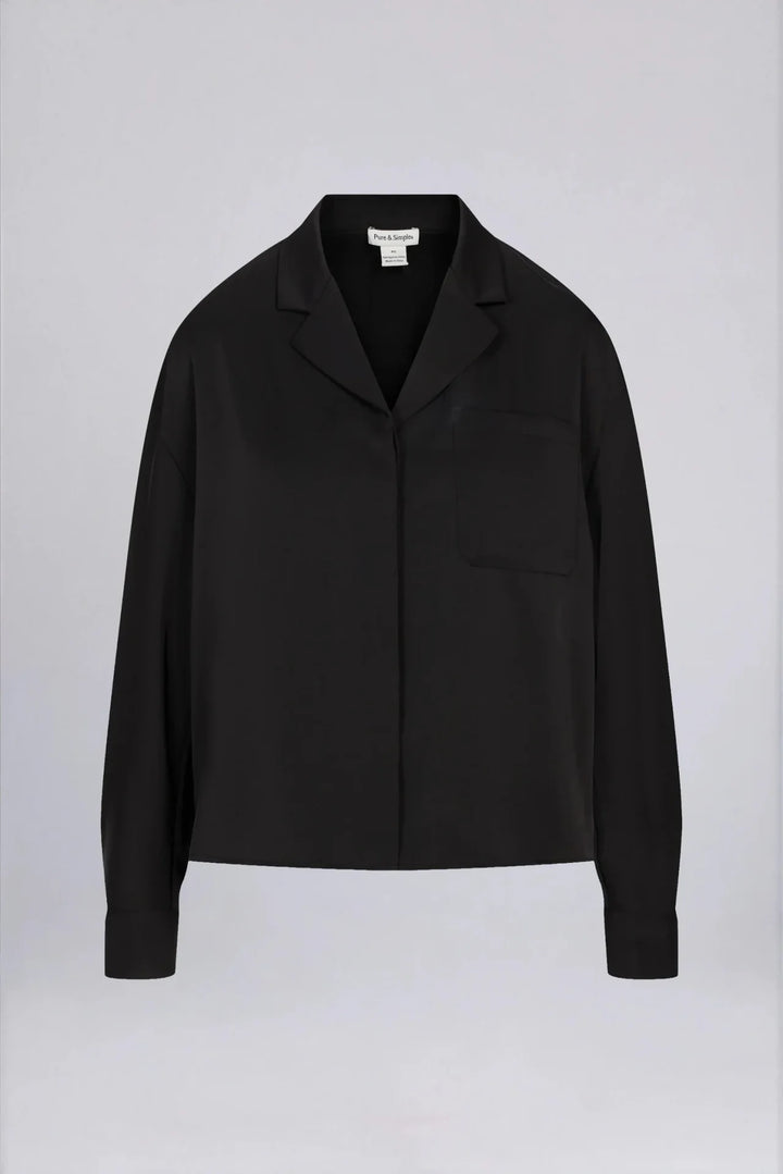 DAYBREAK DRESS SHIRT (NOIR) - PURE & SIMPLE