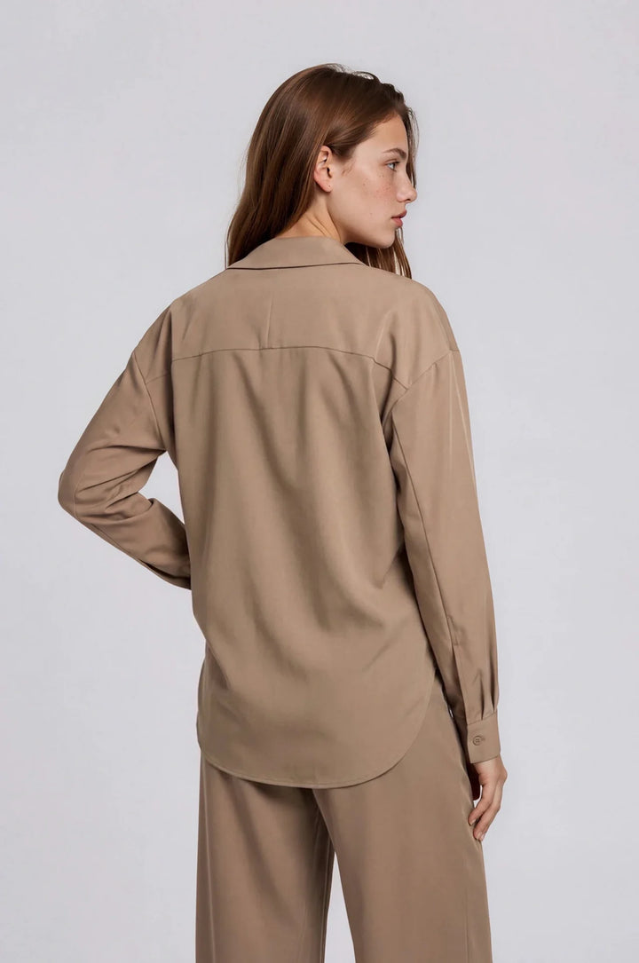 DAYBREAK DRESS SHIRT (GOLDEN TAUPE) - PURE & SIMPLE