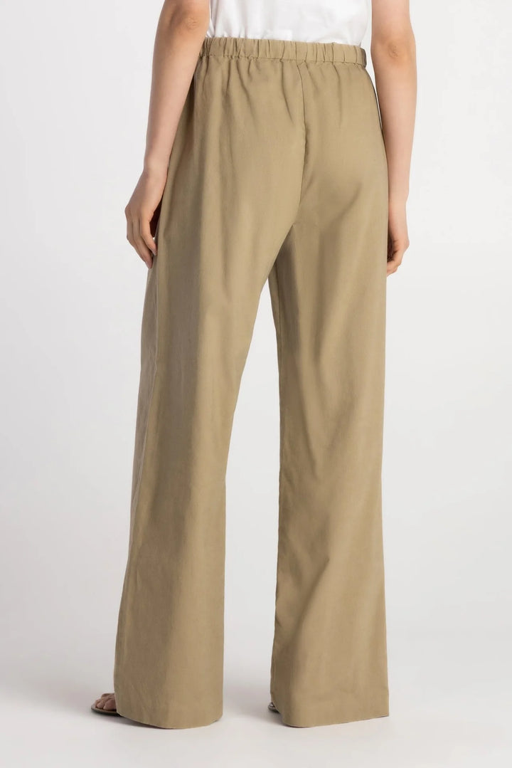 THE LINEN ANDEE PANT (MUTED TAUPE) - PURE & SIMPLE