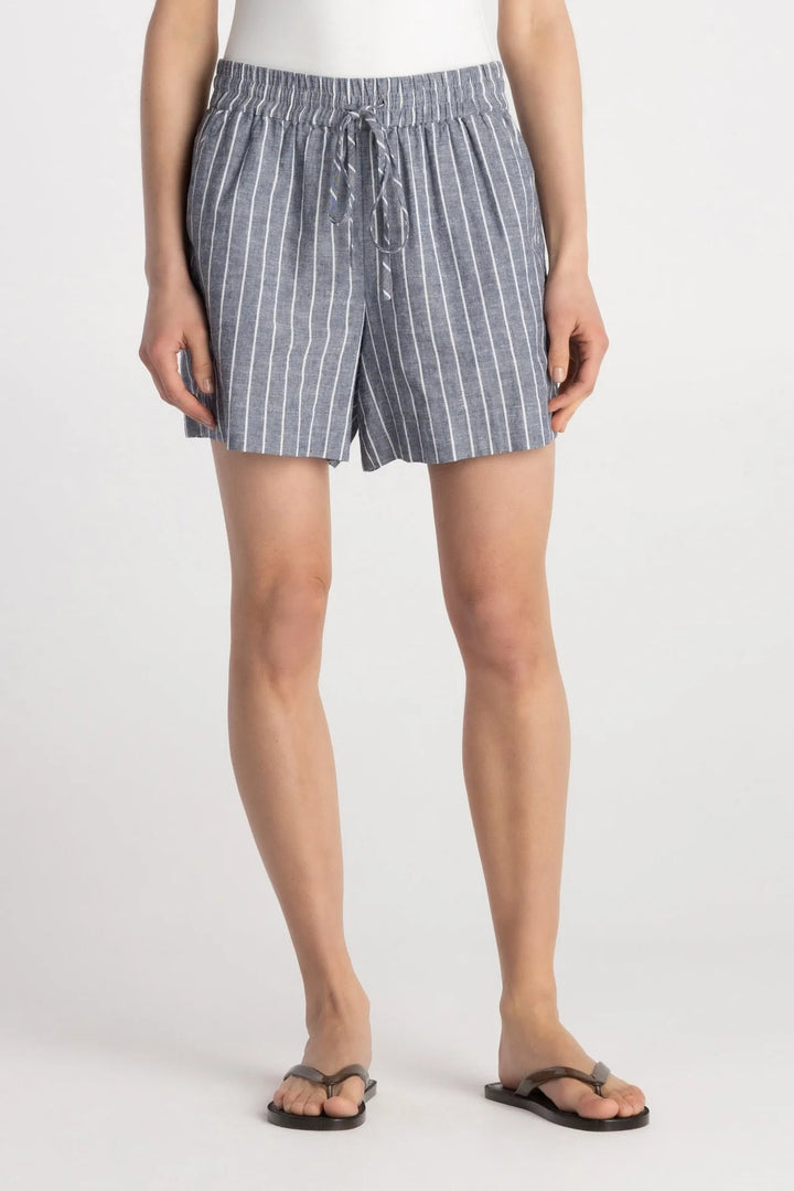 THE WEEKENDER SHORT (NAVY SAND STRIPE) - PURE & SIMPLE