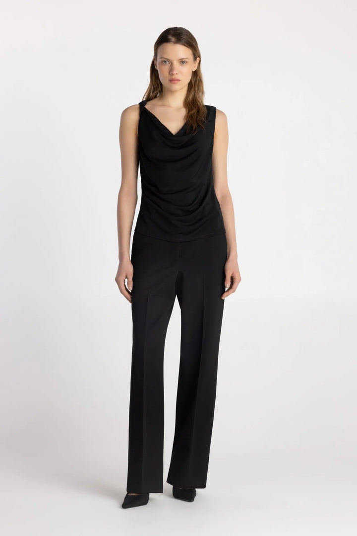 THE SALO DRAPE TOP (SHADOW) - PURE & SIMPLE