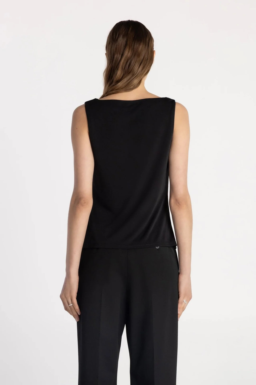 THE SALO DRAPE TOP (SHADOW) - PURE & SIMPLE