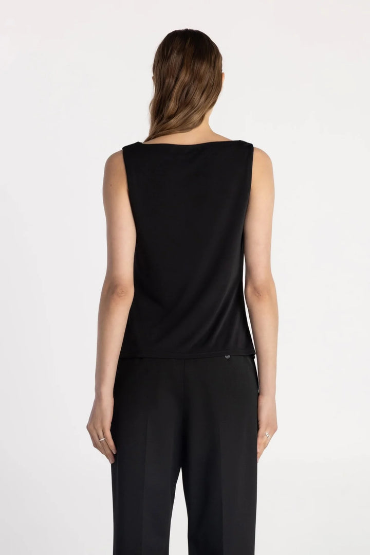 THE SALO DRAPE TOP (SHADOW) - PURE & SIMPLE