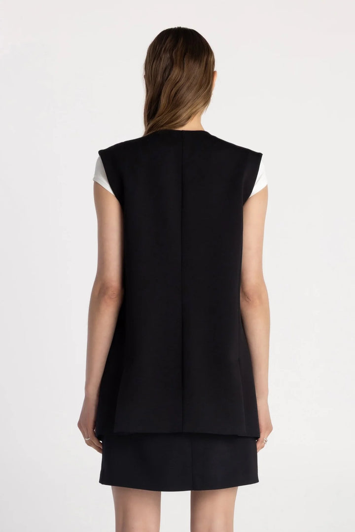 THE CLARA VEST (BLACK) - PURE & SIMPLE
