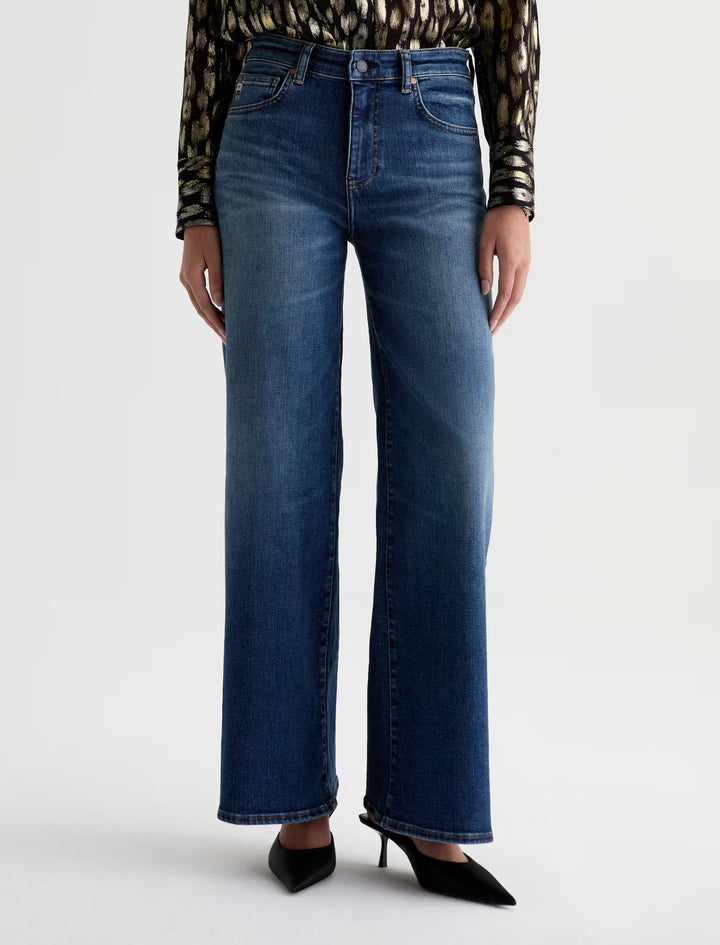 SAIGE WIDE LEG (14 YEARS BLUEGRASS) - A.G. DENIM