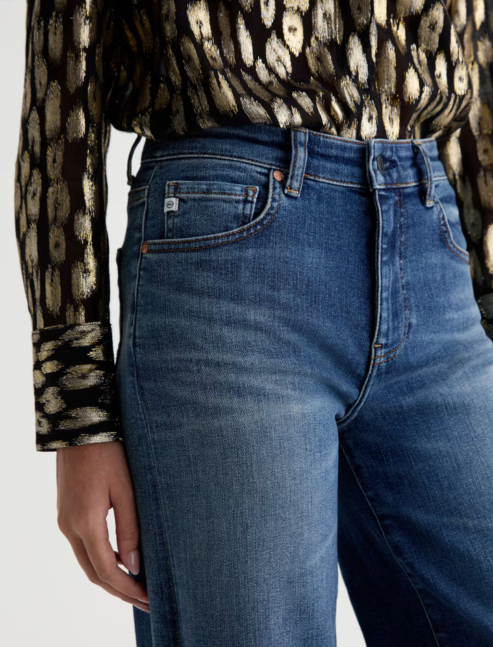 SAIGE WIDE LEG (14 YEARS BLUEGRASS) - A.G. DENIM