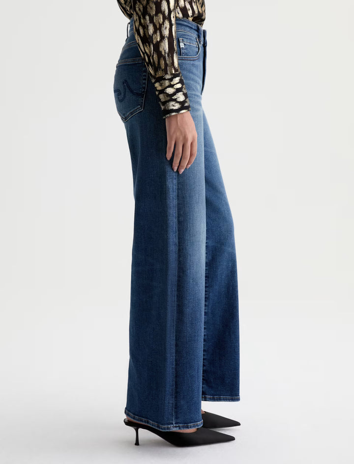 SAIGE WIDE LEG (14 YEARS BLUEGRASS) - A.G. DENIM