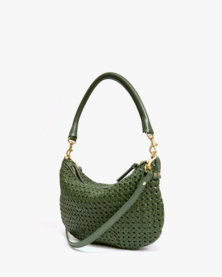 PETIT MOYEN MESSENGER (ARMY RATTAN) - CLARE V.