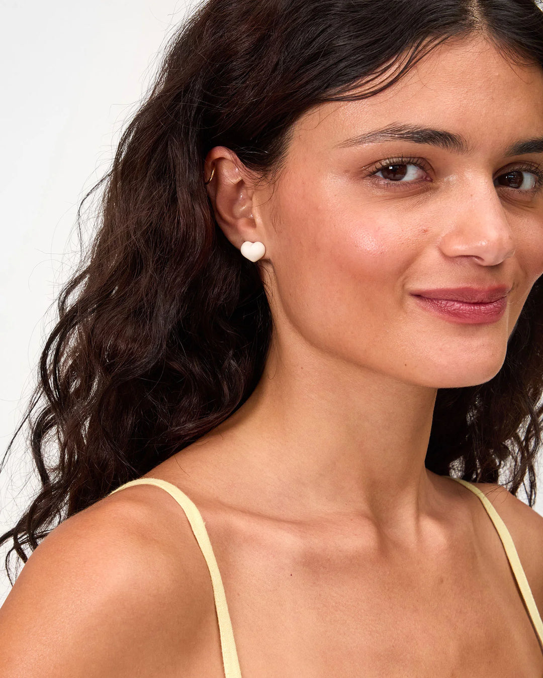 PETIT MYLAR HEART EARRING - CLARE V.