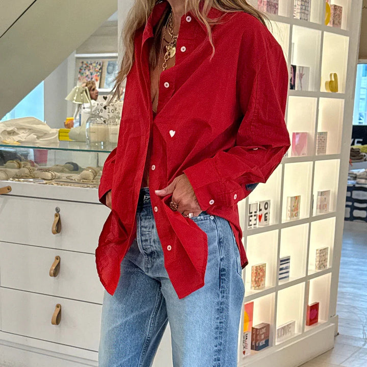 JACK SHIRT (RED) - KERRI ROSENTHAL