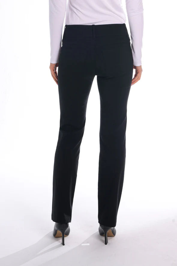 STRAIGHT LEG PANT (BLACK) - BRENDA BEDDOME