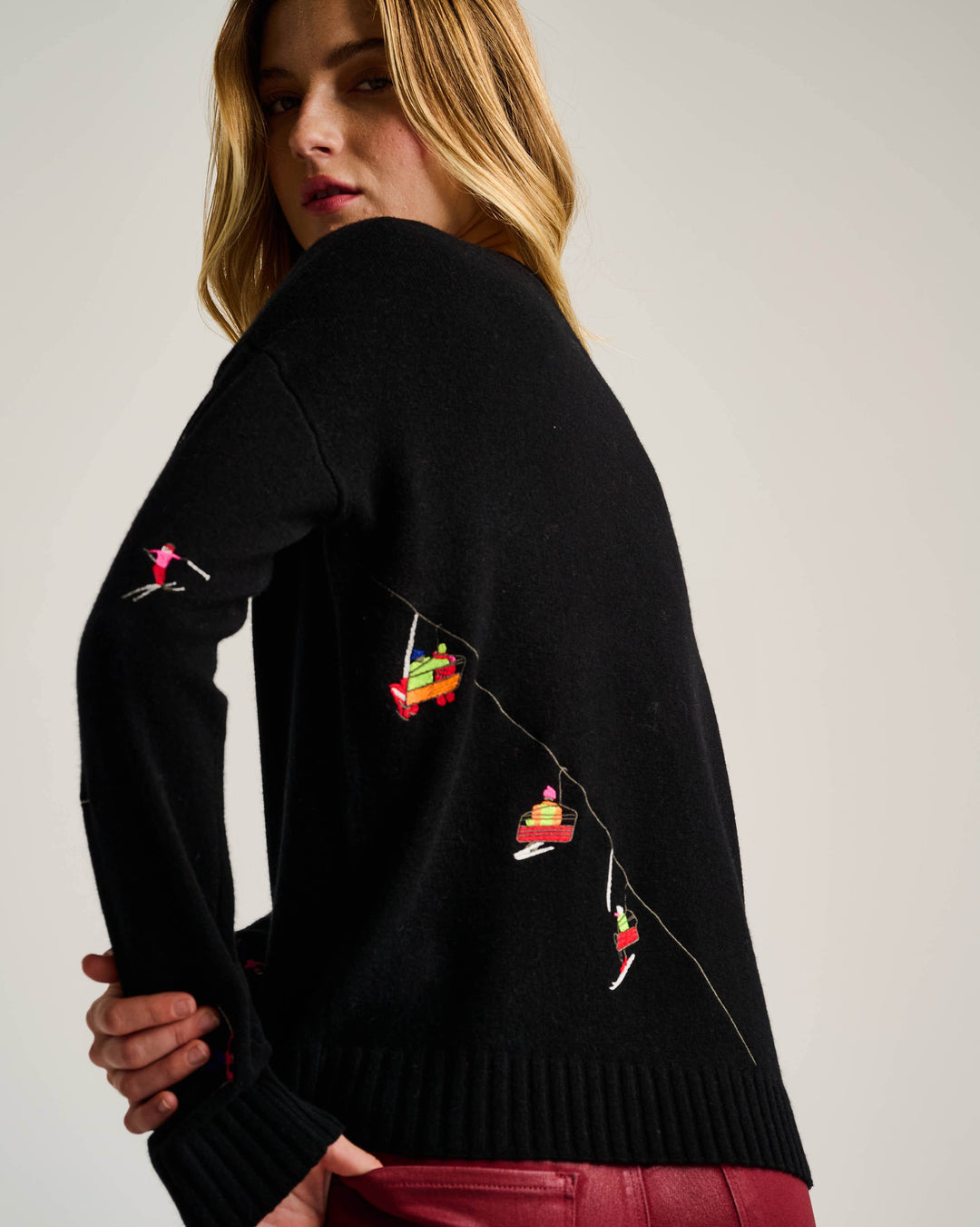 HIT THE SLOPES SWEATER - LISA TODD
