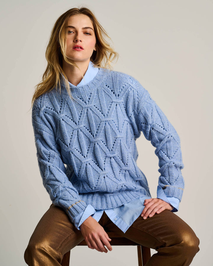 CABLE CREW SWEATER - LISA TODD