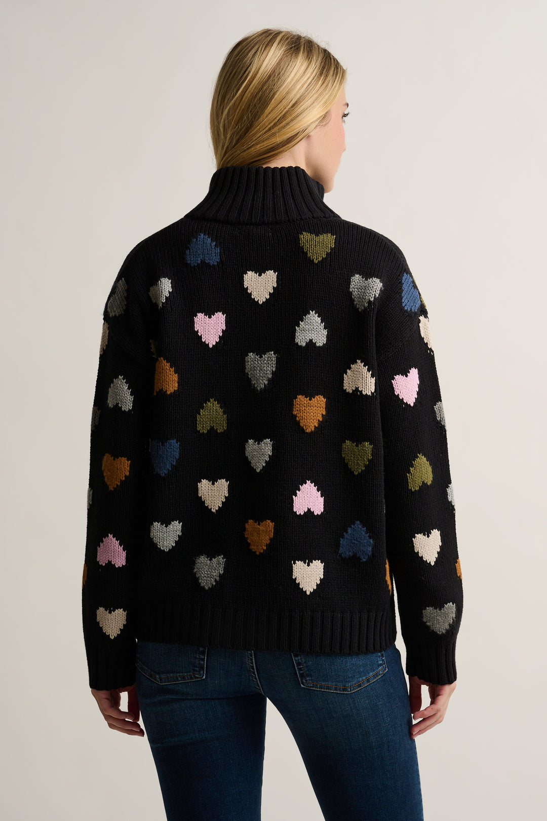 LOVE ZIP SWEATER (BLACK) - LISA TODD