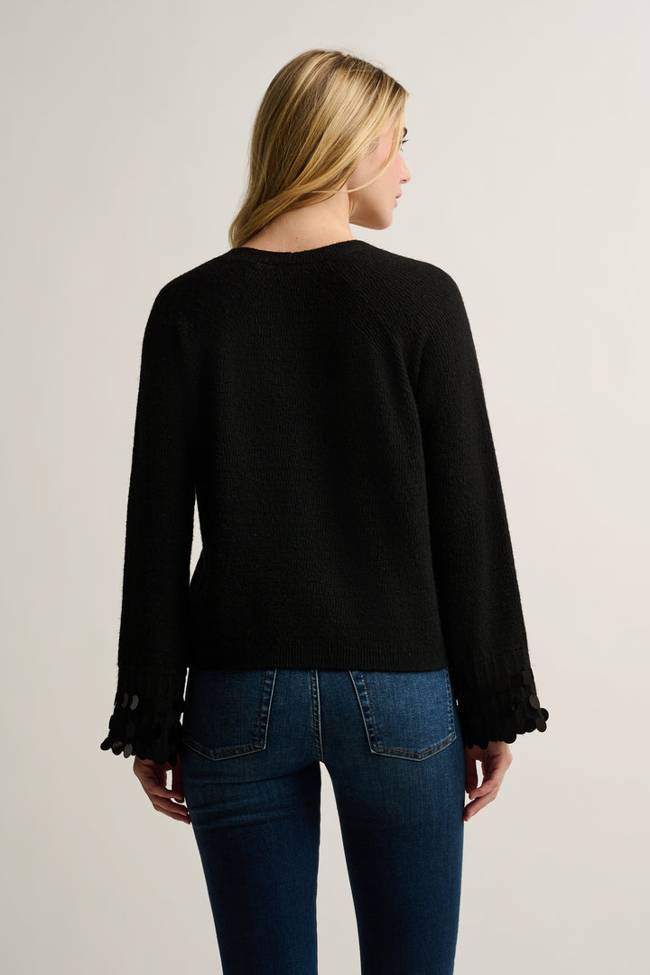 SHIMMY CARDIGAN (BLACK) - LISA TODD