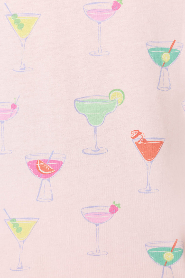 WHIMSY SIPS PJ SET (LIGHT PINK) - PJ SALVAGE