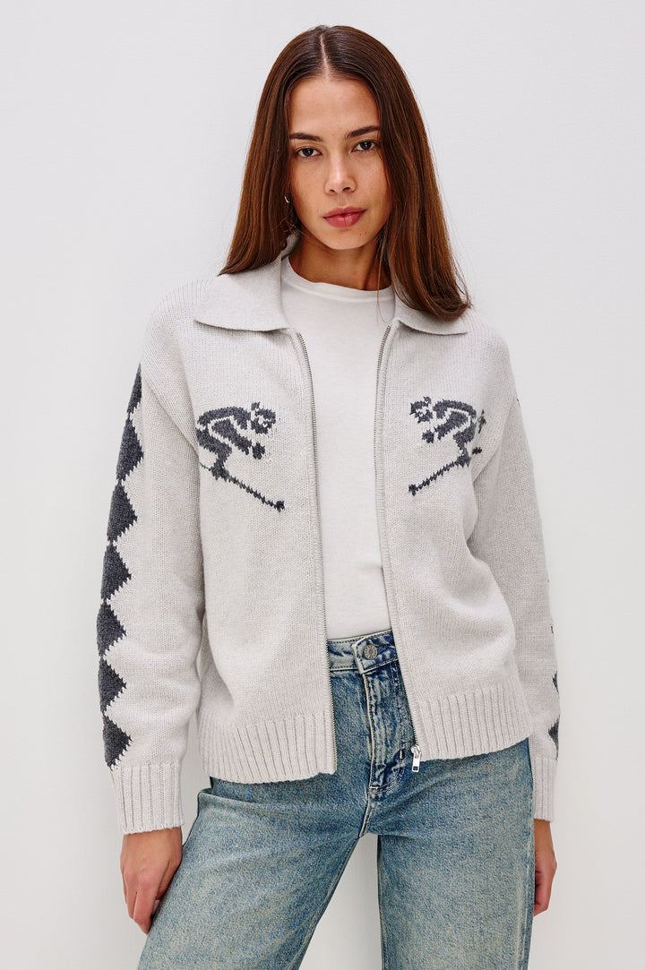 RHEA ZIP-UP CARDIGAN - RAILS