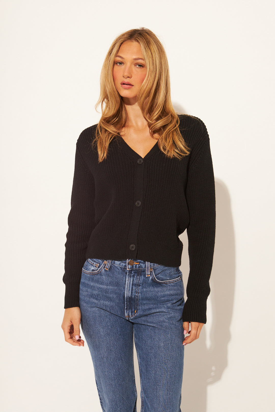 RIVER CARDIGAN (CAVIAR) - JOHN+JENN
