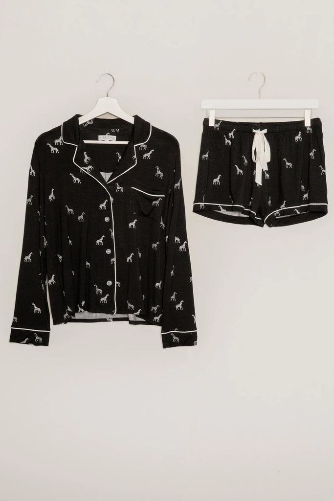 GIRAFFE MANOR SHORT PJ SET - PJ SALVAGE