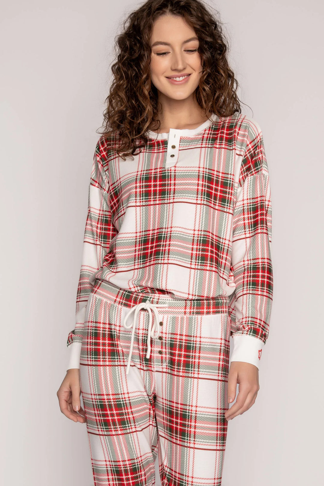 PJ Salvage Women's Loungewear Flannels Pajama Pj Set, Ivory, Small :  : Clothing, Shoes & Accessories