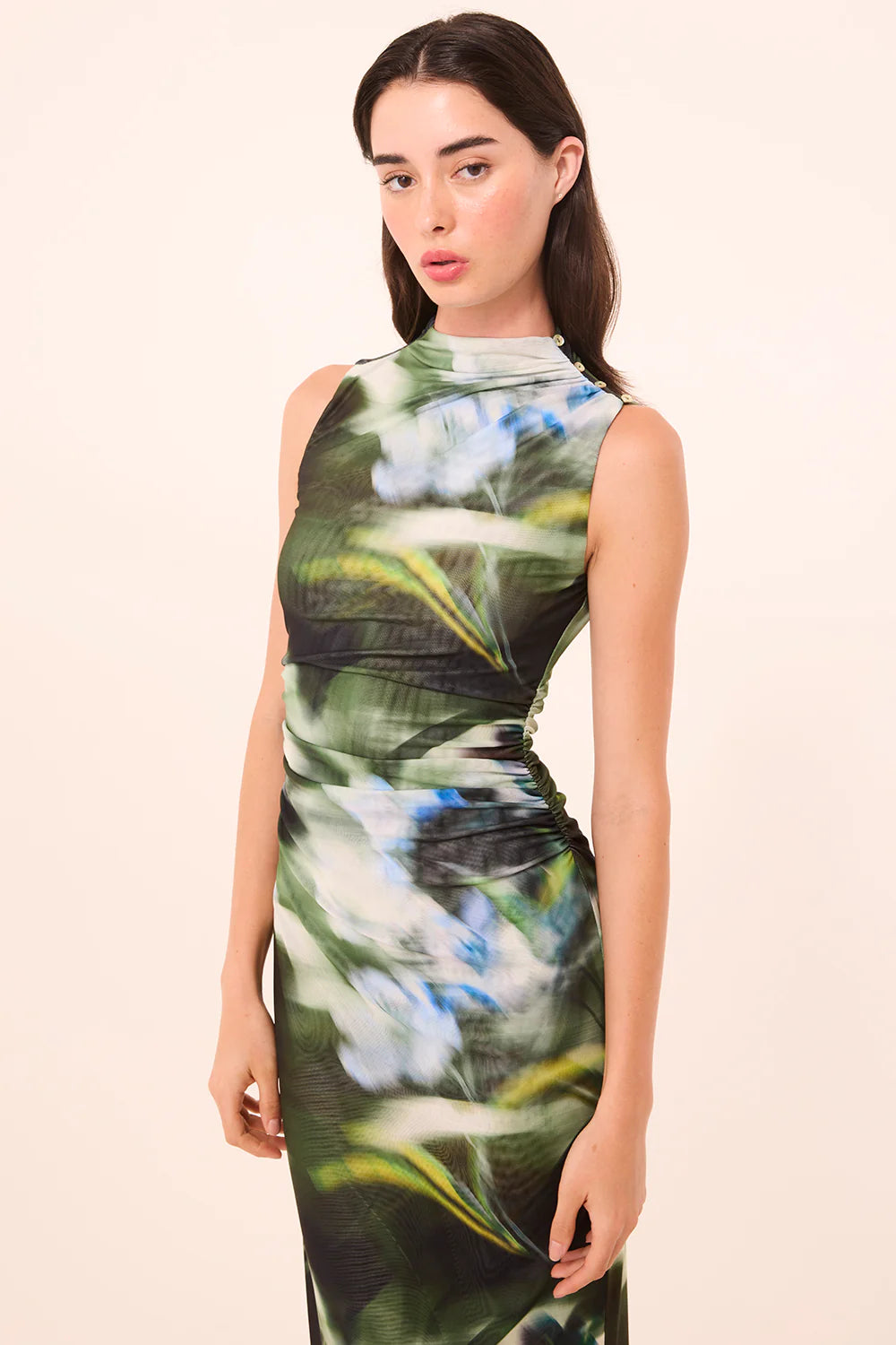 ATHENA DRESS (BLURRED CASABLANCA LILY) - MISA