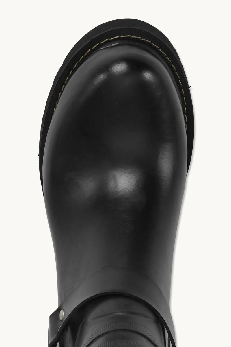 SHORT BIKER RUBBER BOOTS (BLACK) - ILSE JACOBSEN