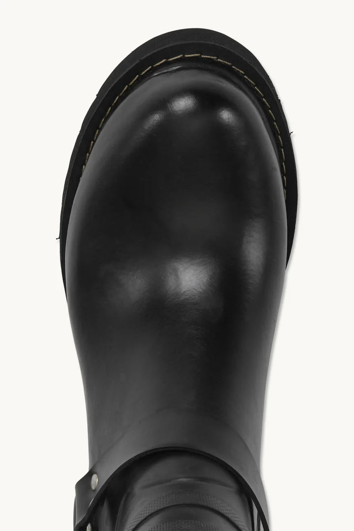 SHORT BIKER RUBBER BOOTS (BLACK) - ILSE JACOBSEN
