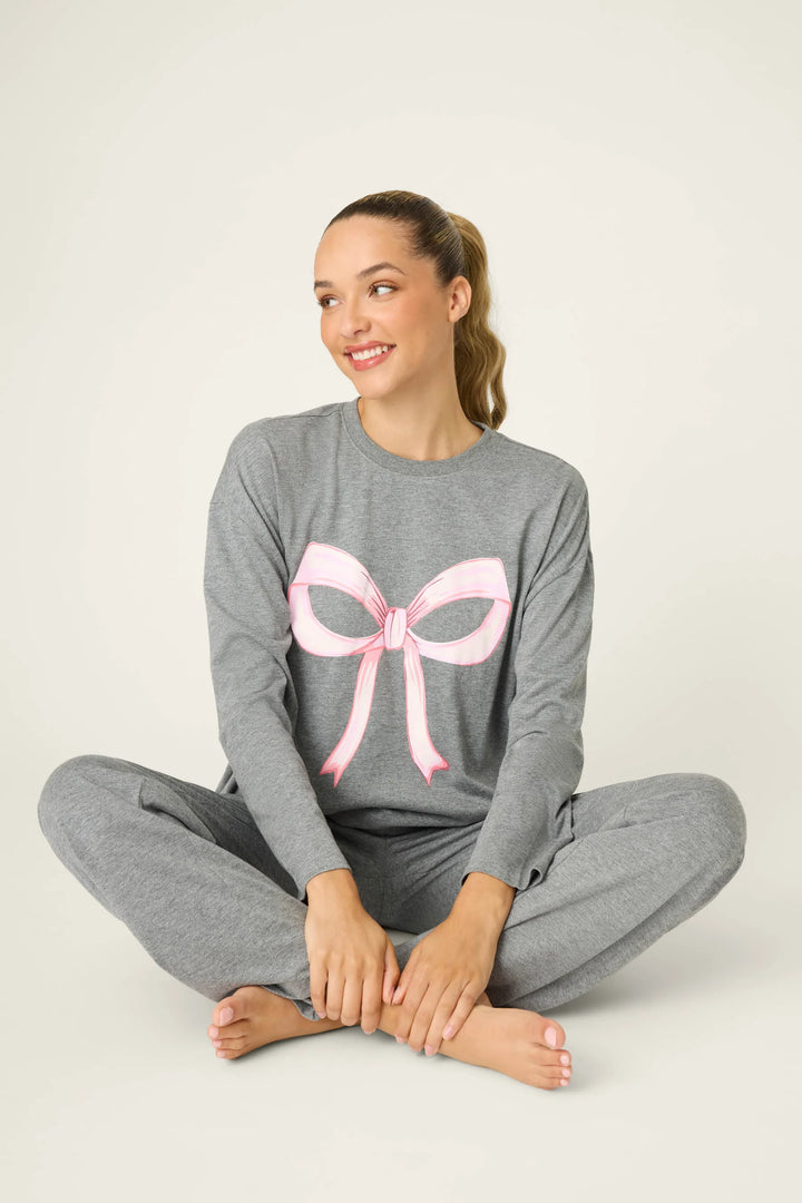 HOLIDAY SOFTEE SET (DARK CHARCOAL) - PJ SALVAGE