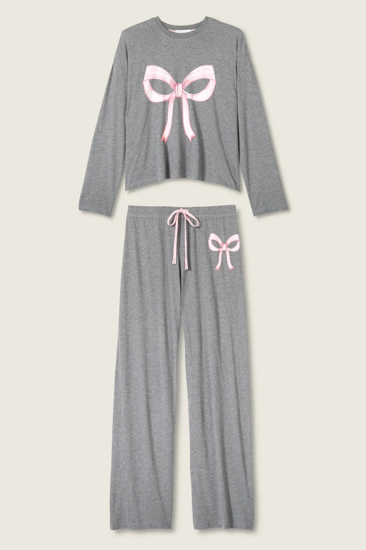 HOLIDAY SOFTEE SET (DARK CHARCOAL) - PJ SALVAGE