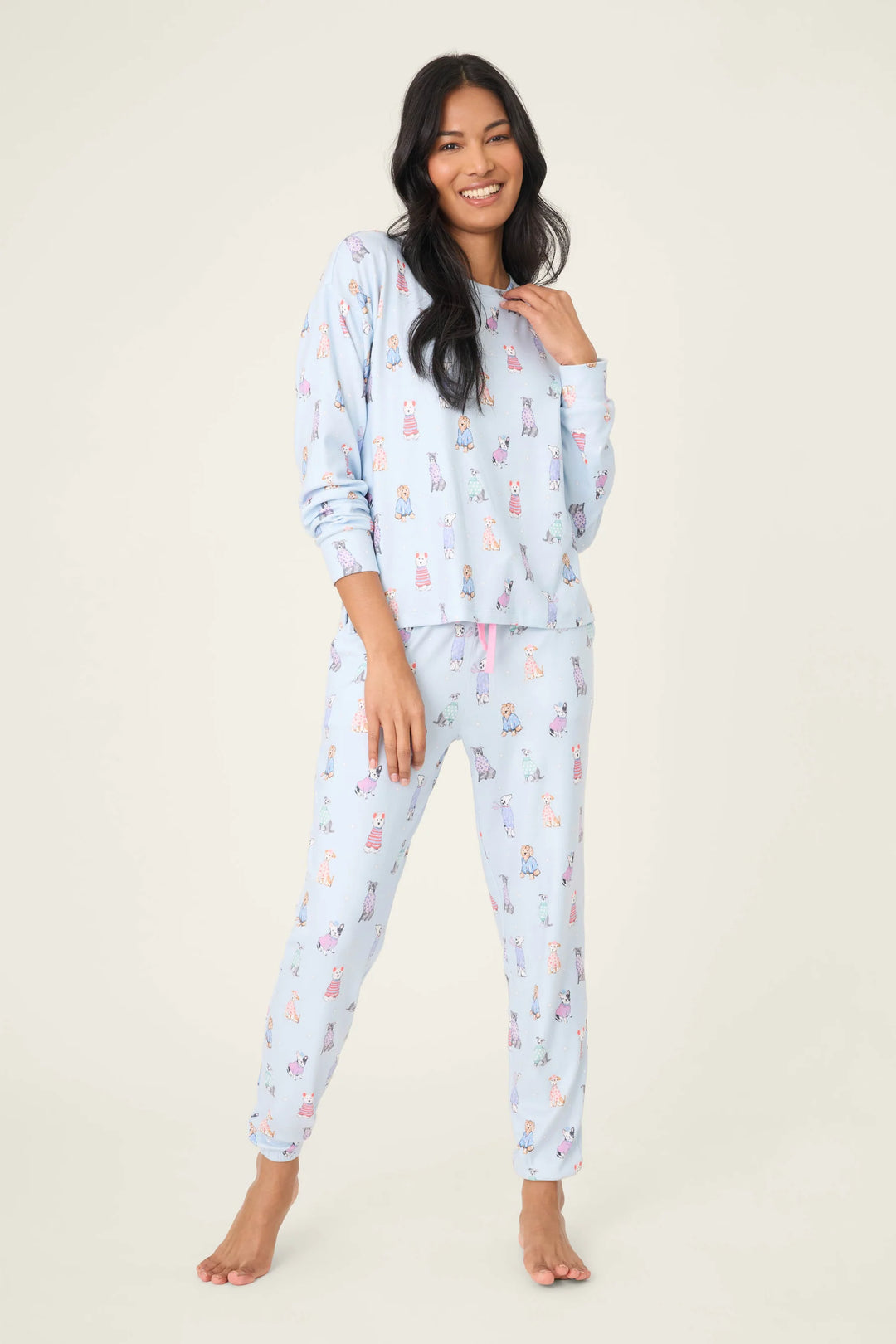 DOGGONE COLD PJ SET (BLUE HAZE) - PJ SALVAGE
