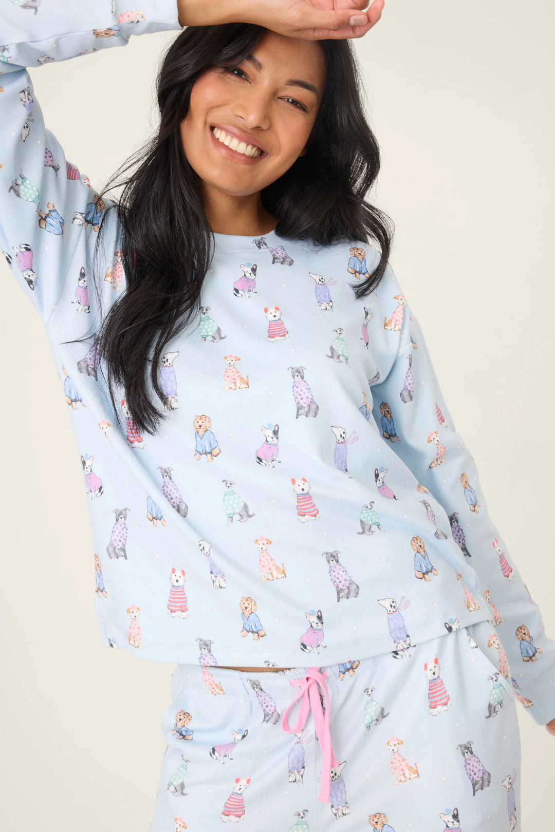 DOGGONE COLD PJ SET (BLUE HAZE) - PJ SALVAGE