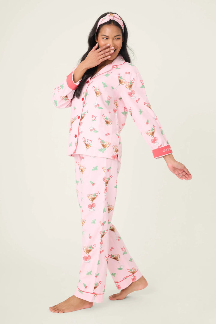 FLANNELS PJ SET (BALLET PINK) - PJ SLAVAGE