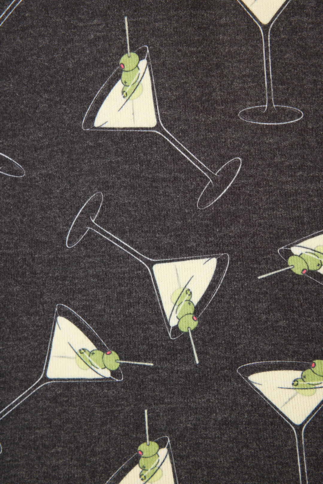 MERRIER WITH A MARTINI PJ SET (BLACK) - PJ SALVAGE
