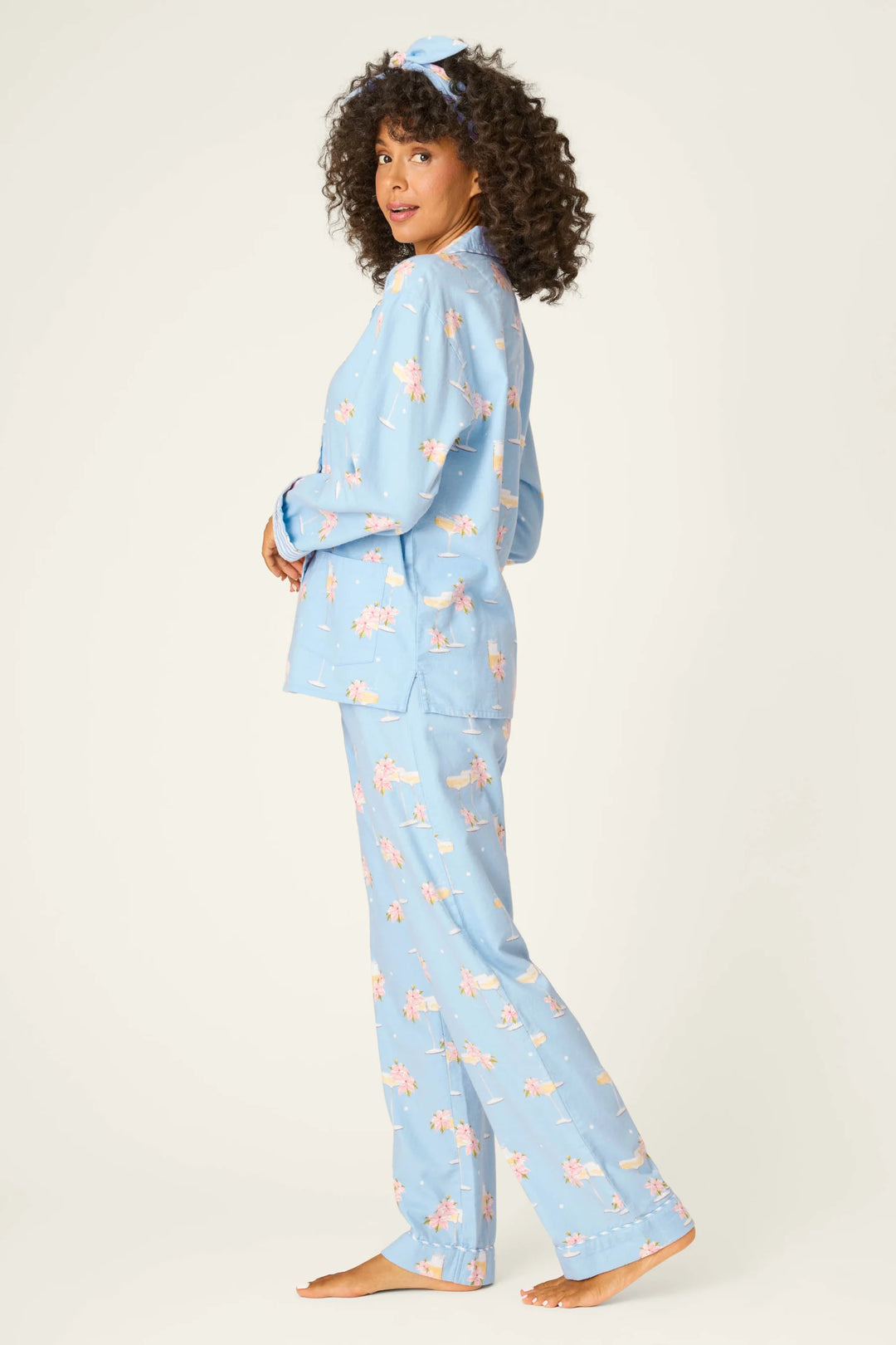 FIZZ THE SEASON PJ SET (LIGHT SKY) - PJ SALVAGE