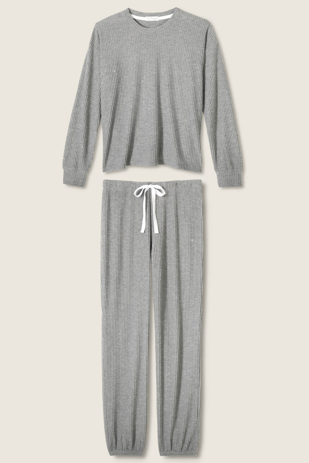 FIRESIDE SPARKLE PJ SET (HEATHER CHARCOAL) - PJ SALVAGE