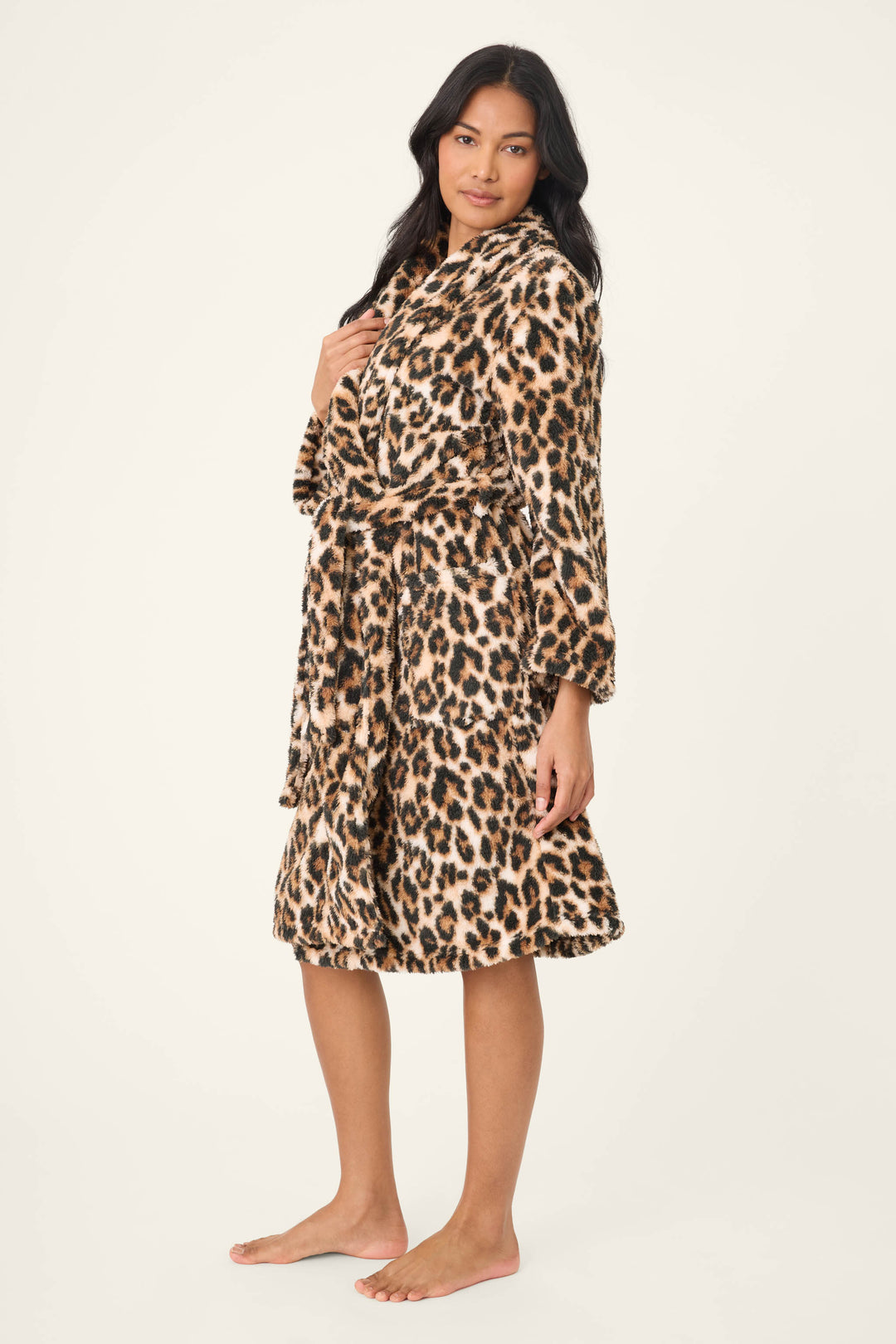 HOLIDAY DREAMS LEOPARD PRINT ROBE - PJ SALVAGE