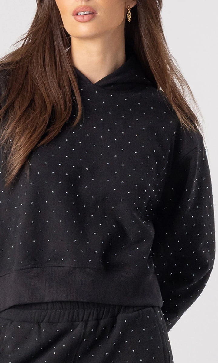 RENAE CRYSTAL HOODIE (BLACK) - GENERATION LOVE