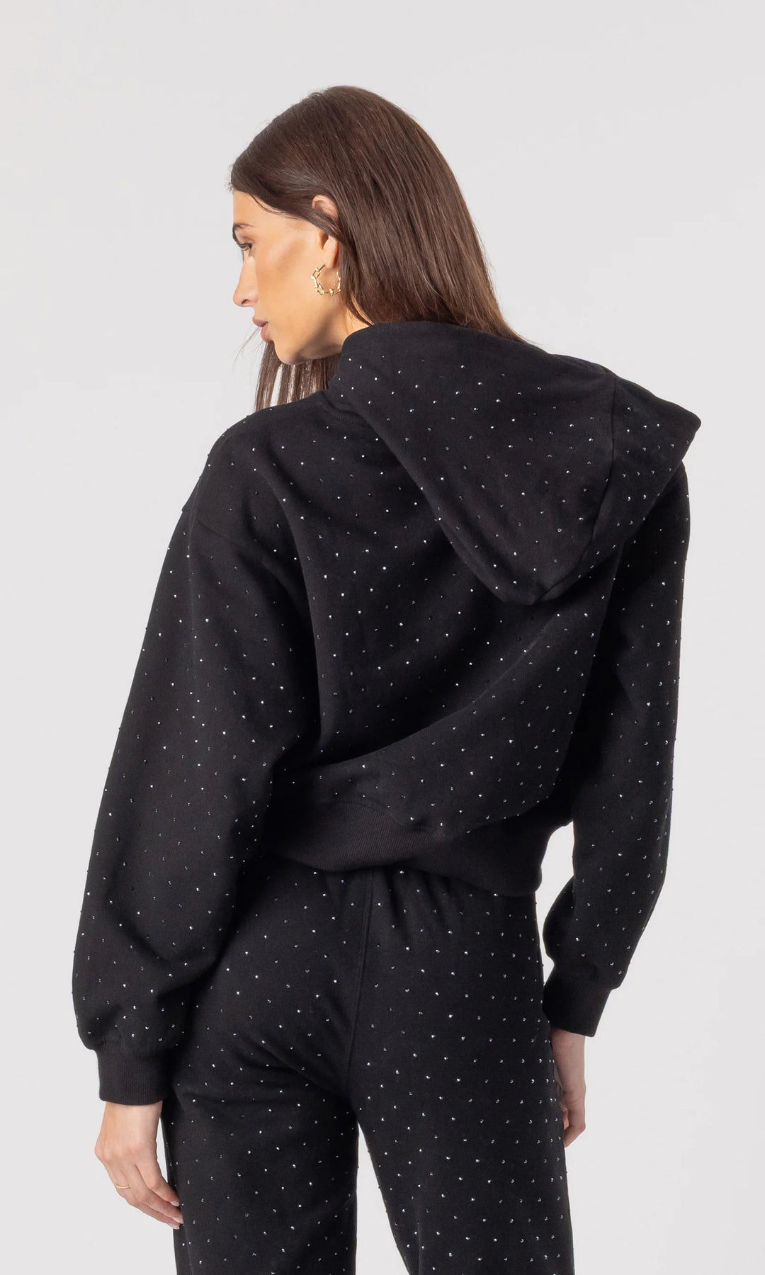 RENAE CRYSTAL HOODIE (BLACK) - GENERATION LOVE