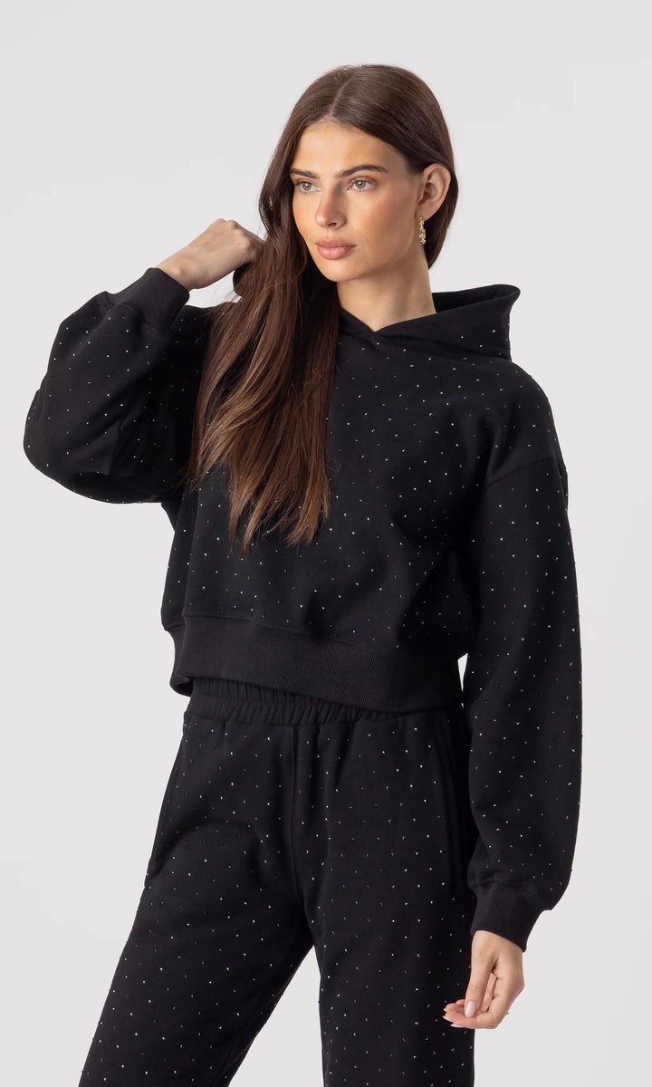 RENAE CRYSTAL HOODIE (BLACK) - GENERATION LOVE