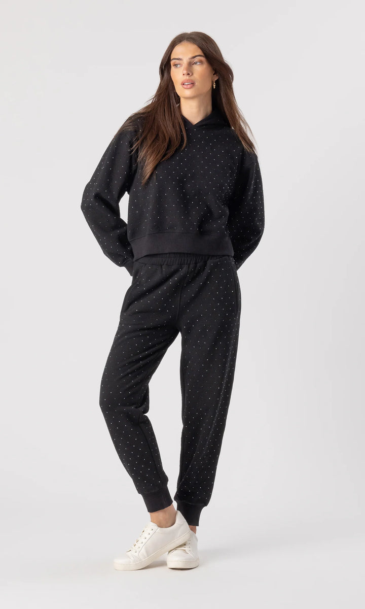 RENAE CRYSTAL HOODIE (BLACK) - GENERATION LOVE