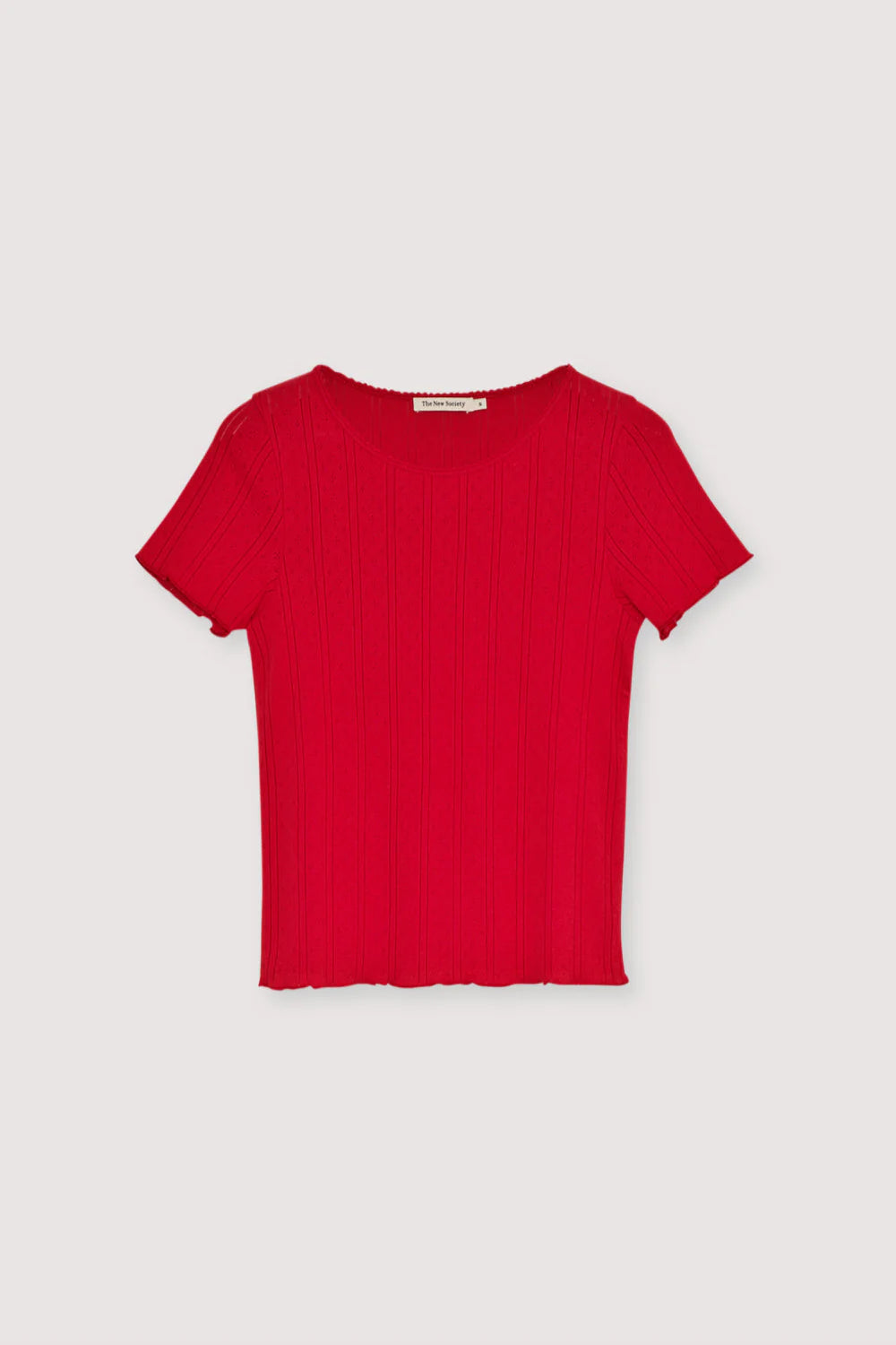 ROMERO TEE (TULIP RED) - NEW SOCIETY