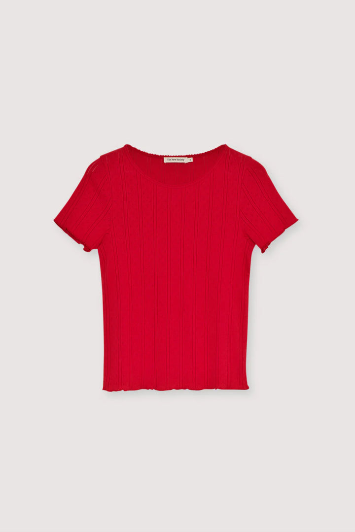 ROMERO TEE (TULIP RED) - NEW SOCIETY