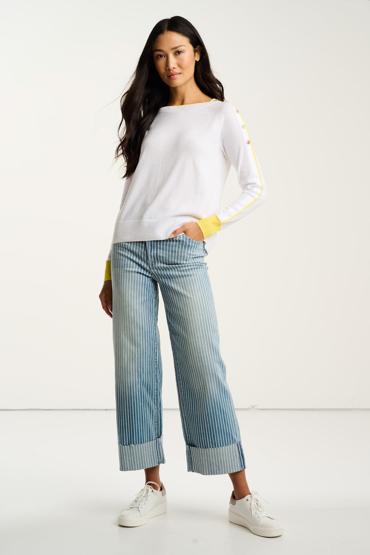 CITY CHIC YELLOW DETAIL SWEATER - LISA TODD