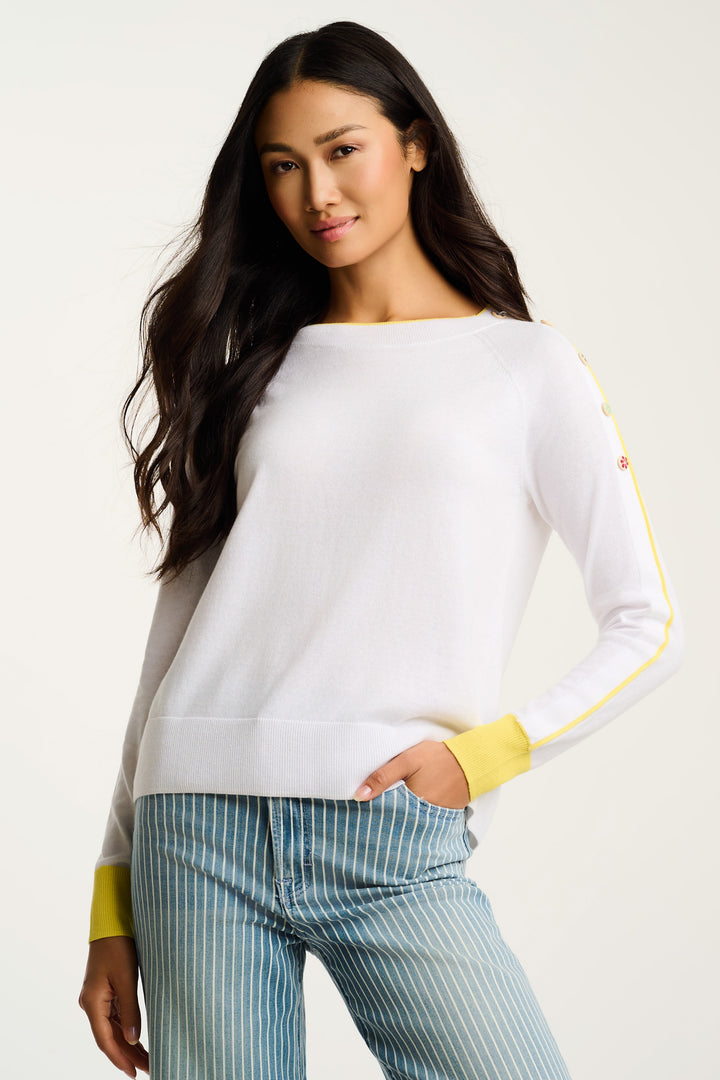CITY CHIC YELLOW DETAIL SWEATER - LISA TODD
