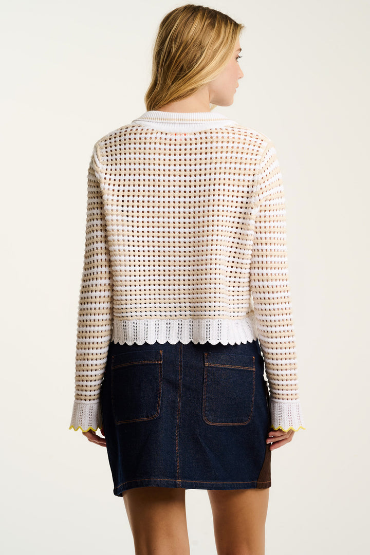 BRIGHT IDEA SCALLOP CARDIGAN - LISA TODD